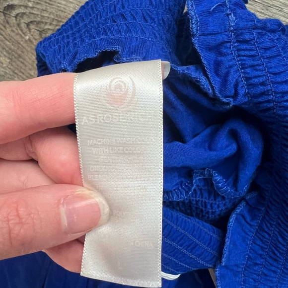 ASROSERICH L BLUE STRAPLESS TANK TOP - Picture 6 of 7